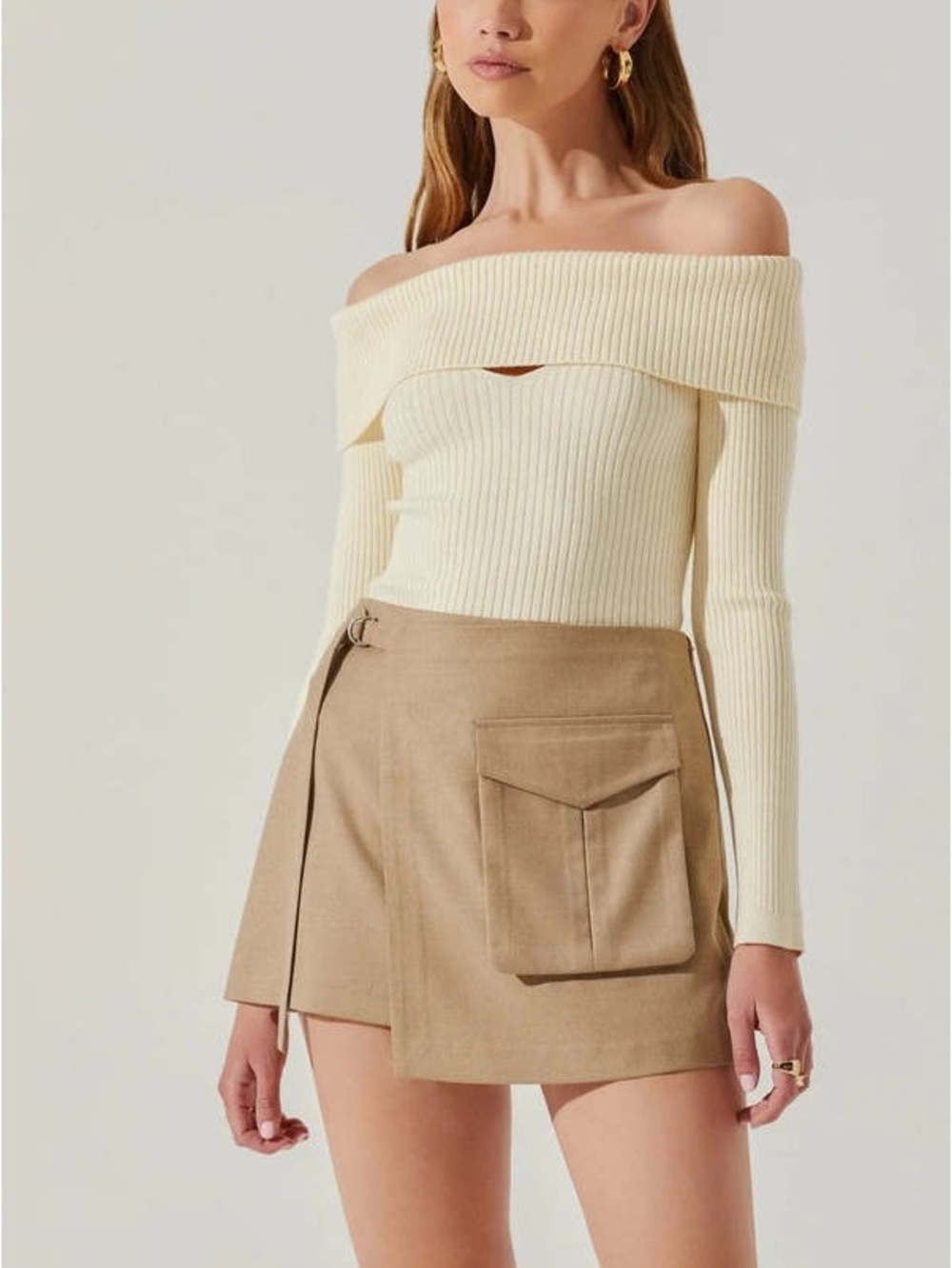 ASTR Cargo mini skirt